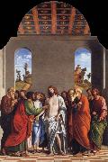 MORONI, Giovanni Battista The Incredulity of Saint Thomas oil painting on canvas
